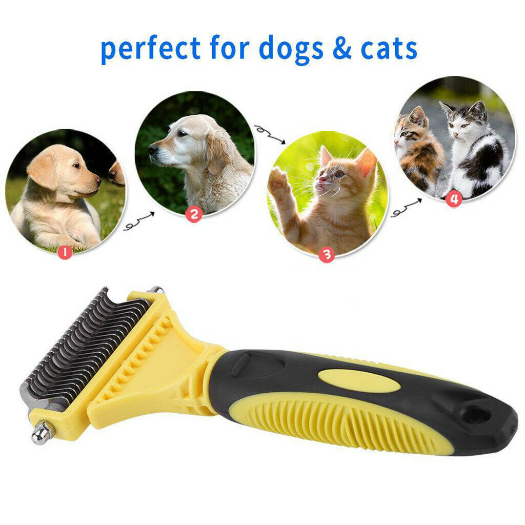 Stainless Steel Massage Hair Removal Brush Pet Open Knot Comb Pet Comb