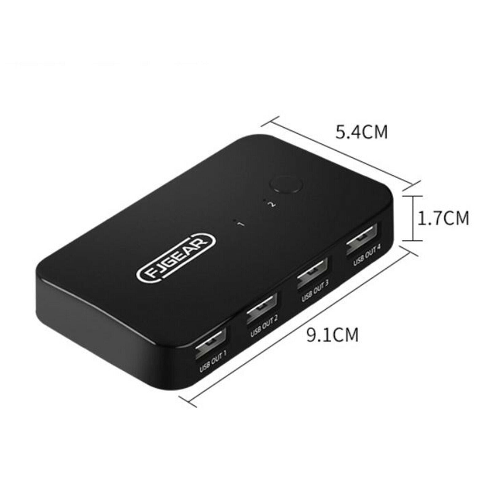 Switch Selector 2 In 4 Out 4 Port for Computer PC Keyboard U Disk Scanner