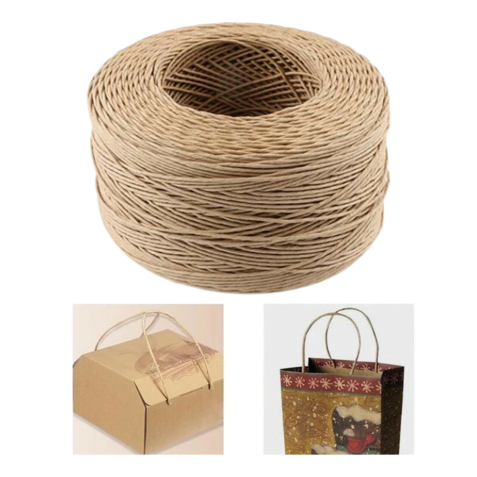 650m Raffia Paper Yarn Natural Twine String Gift Wrapping Decoration Weaving