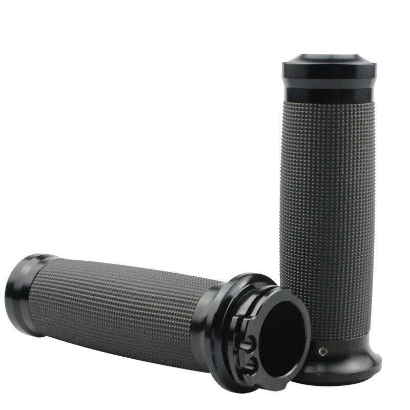 2PCS 25mm Motorcycle Scooter Bike 1" Rubber Handle Bar Hand Grip Anti-skid Cover