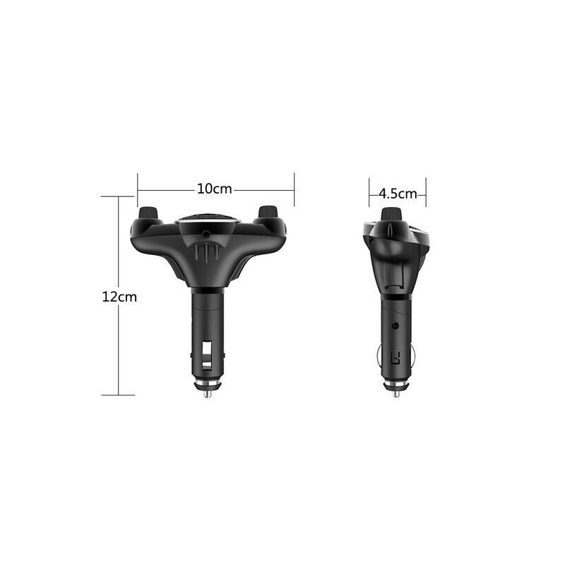 Bluetooth FM Transmitter for Car Radio Receiver / Audio Adapter USB Charger MP3
