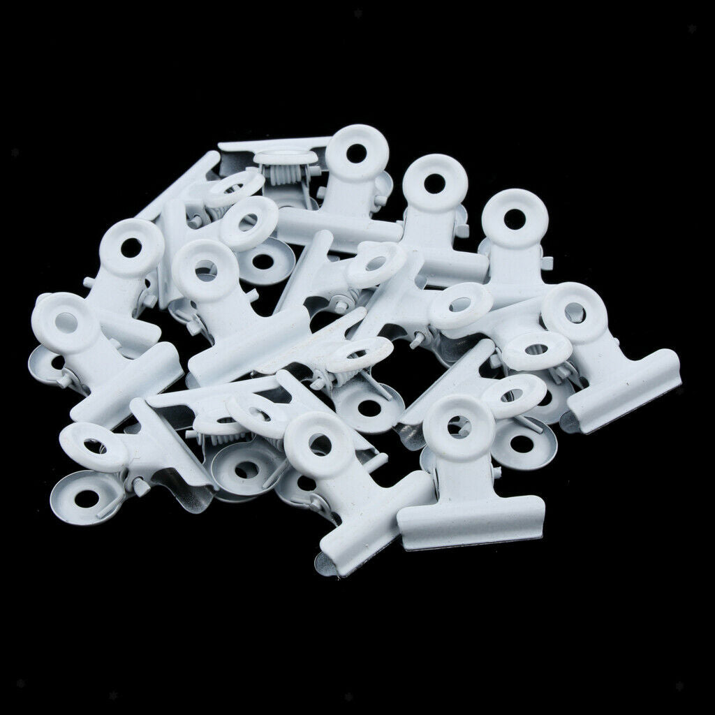 30 Metal Bulldog Clip Grip Clips for Money Bag Letter in