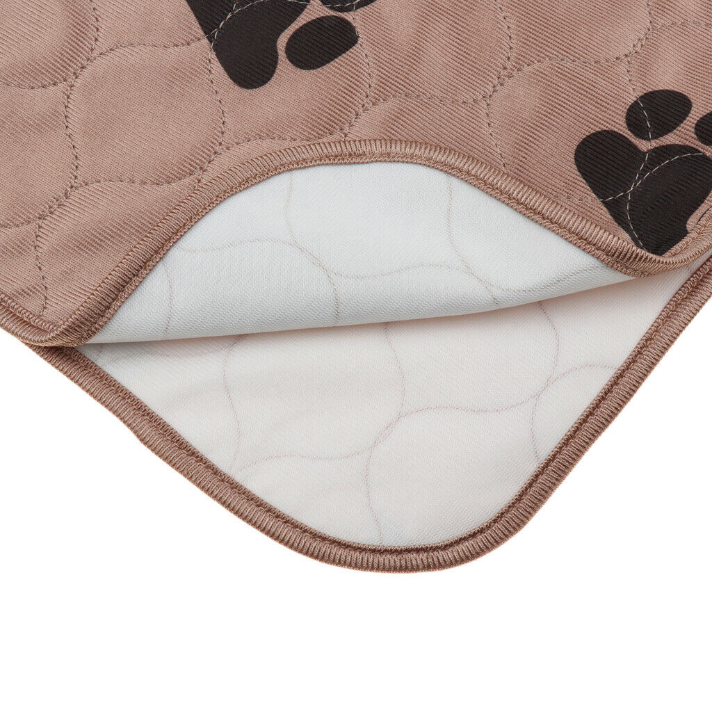 Microfiber Pet waterproof Bed Mat Pet Cover Cushion for Dog Puppy Brown L