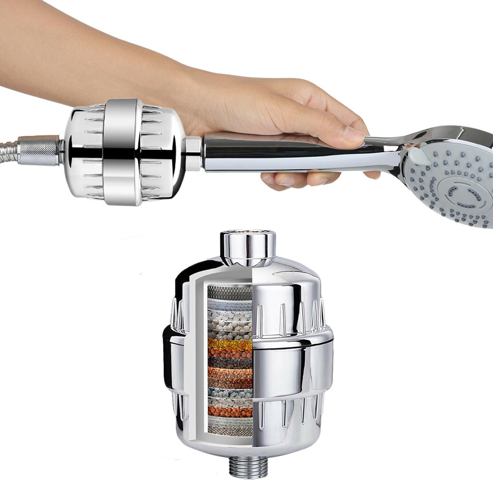 Shower Filter Water Filter Softener Hard Water Purifier Shower Head Universal