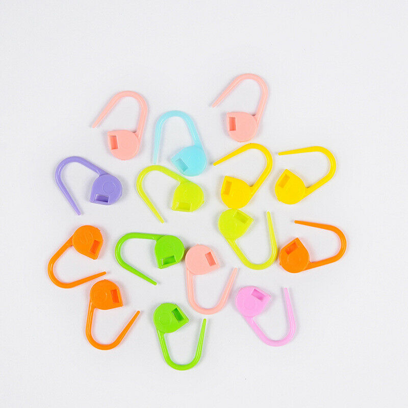 100Pcs Lot Mixed Color Knitting Needles Tools Plastic Kit Aluminum Crochet Hooks
