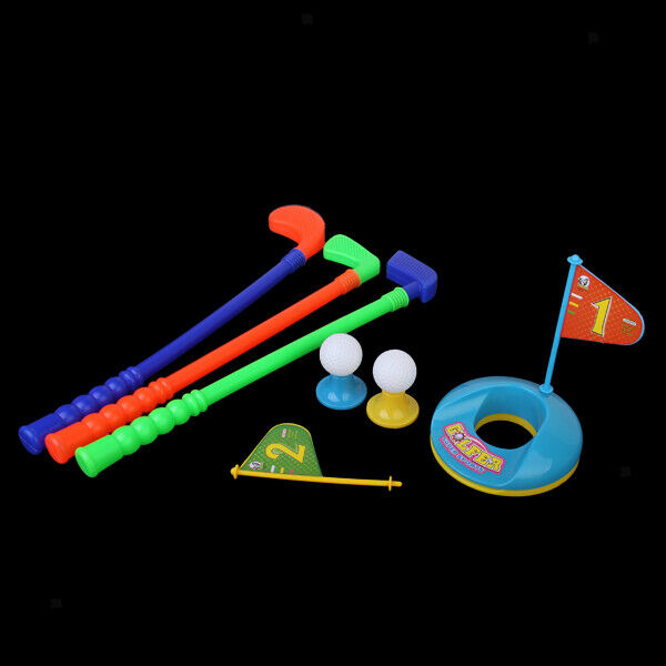 Kids Childrens Toys Plastic Golf Set Golf Clubs Balls Indoor Outdoor Garden Fun