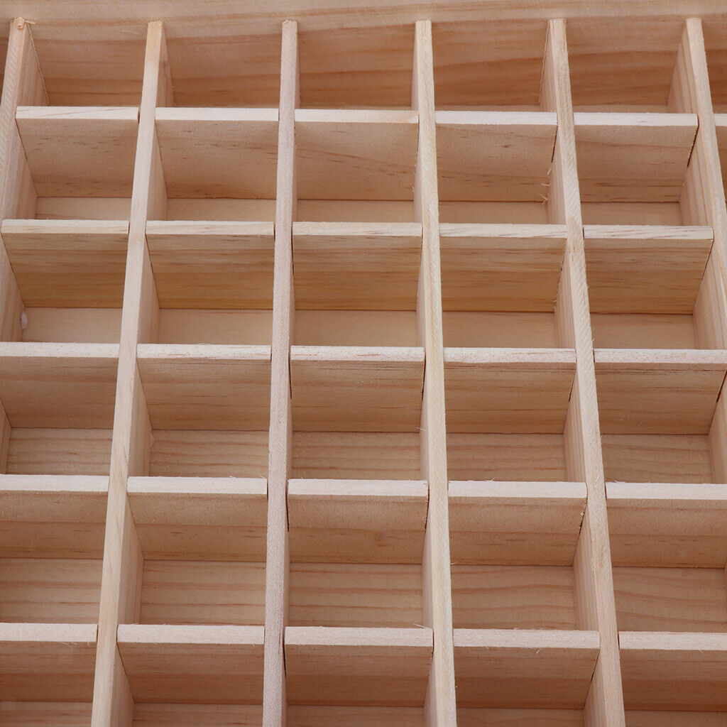Pack of 2 Wood Essential Oil Display Stand Storage Box Case Tray Organizer