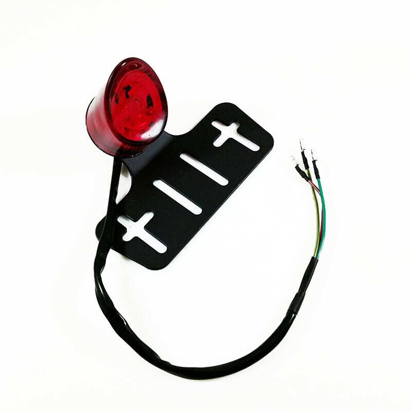 12V Motorcycle Bikes Retro Fender License Plate LED Brake Stop Rear Turn Light