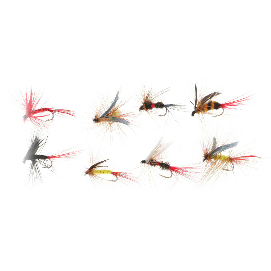 40 pieces fly fishing flies in tackle box fly flies carp fishing