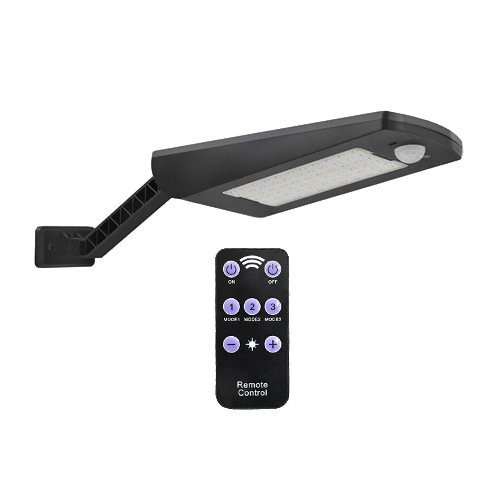 Solar Street Wall Light Motion Sensor Garden IP65 Lamp Light Remote Control