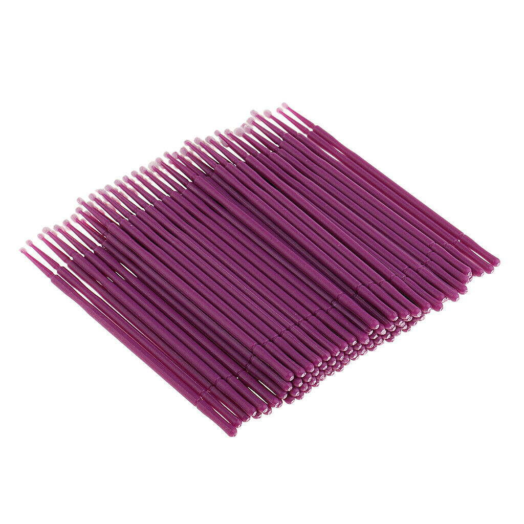 100pcs Disposable Eyelash Brushes Micro Brushes Mascara Applicators Mascara