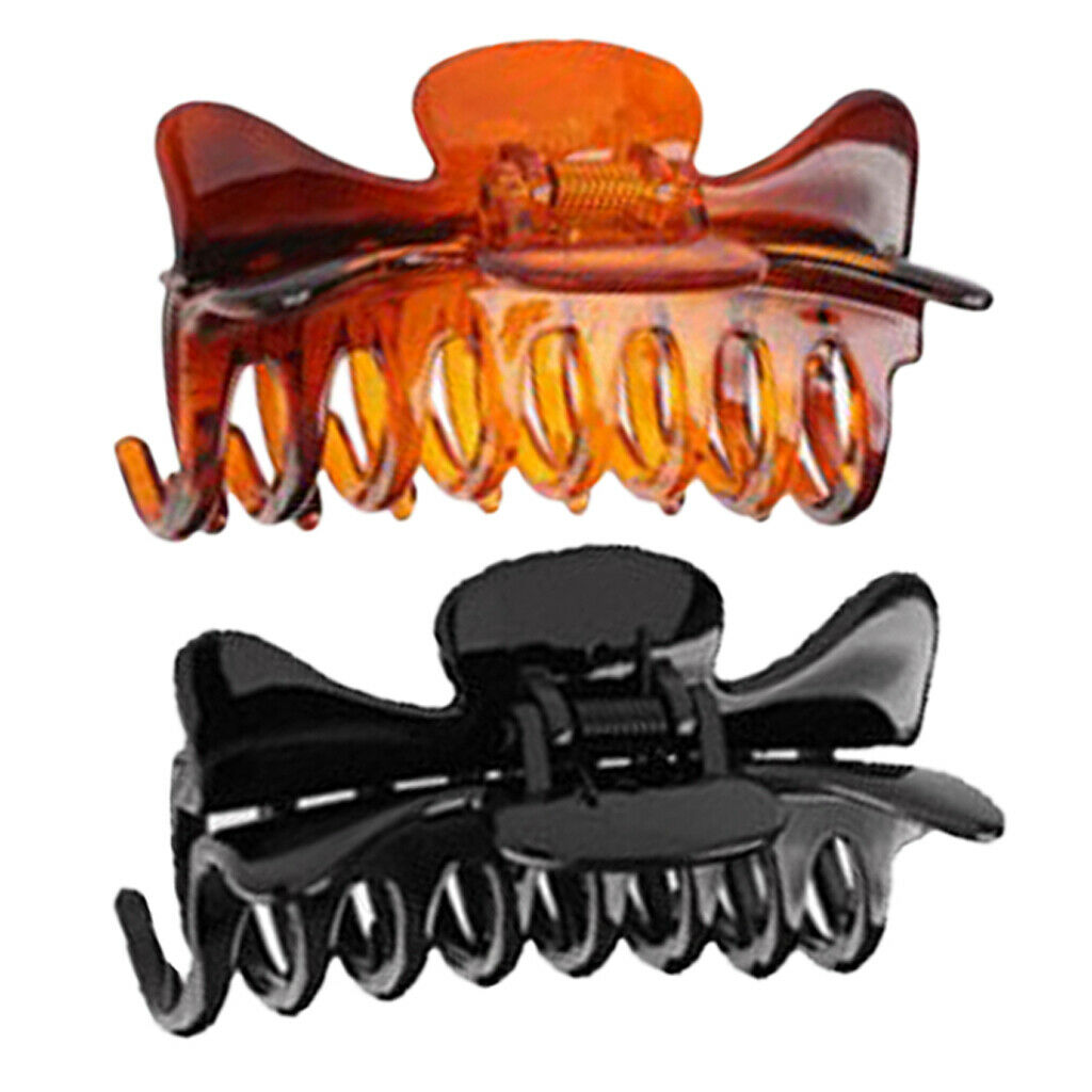 2Pack Retro Womens Large Hair Claw Clip Hair Clamp Updo for Thick Hair