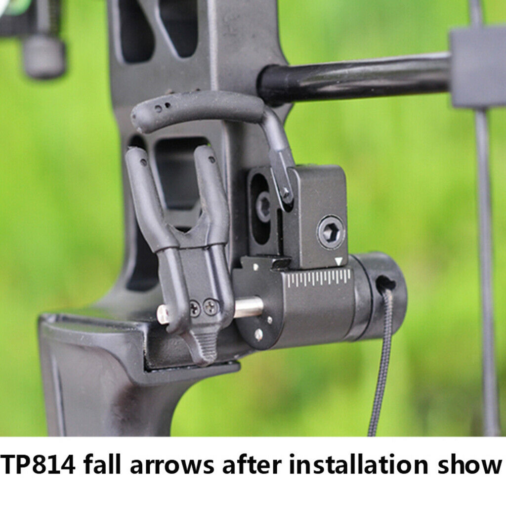 Aluminum Alloy Hunting Archery Compound Bow Fall Drop Away Arrow Rest Black