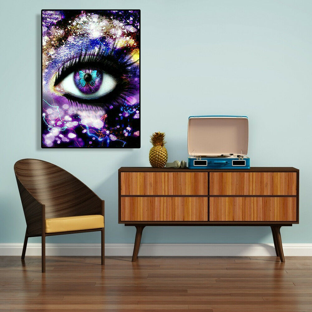 5D DIY Diamond Painting Full Drill Rhinestone Mosaic Kits Eyes Cross Stitch @