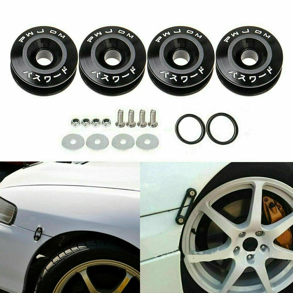 For Car Bumper Hatch Lids JDM Quick Release Fasteners Fixed Buckle Nut Aluminium