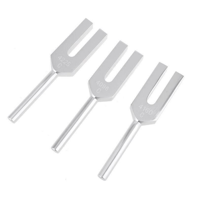 3pcs Angel Crystal Tuning Fork 4096Hz/4160Hz/4225Hz C Aluminum Alloy Tuning Fork