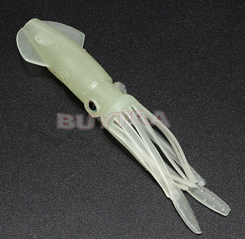 1x Sniper Glow Soft Plastic Squid Skirt Fishing Lure Gree.l8