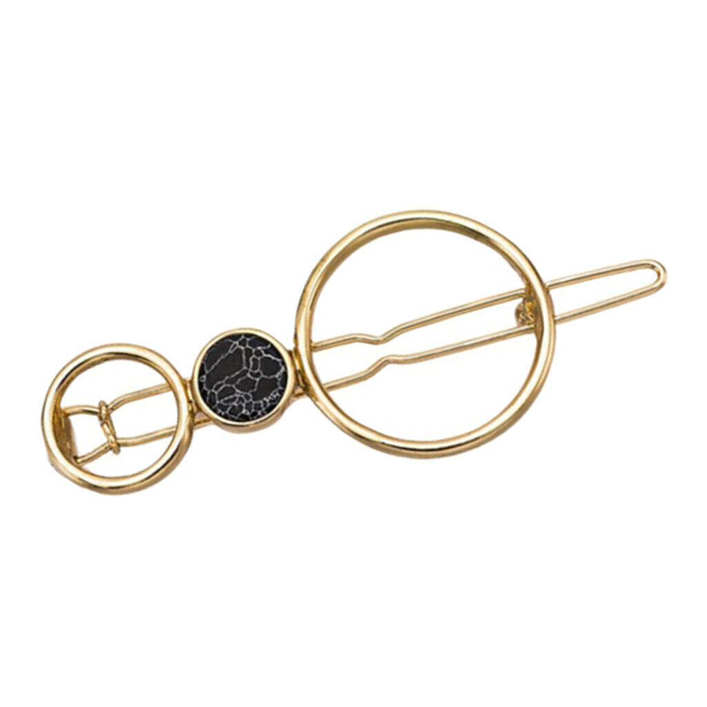 2 Pcs Women's Girls Geometric Hair Clip Hairpin Grips Hair Accessories