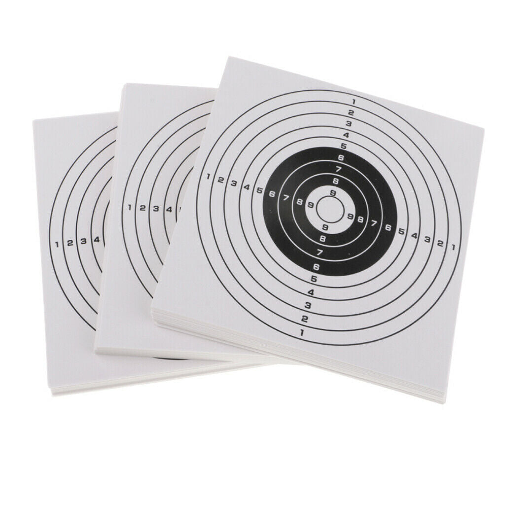 40Pcs Paper Targets Shooting Cardboard 14x14cm Archery Training Accessories