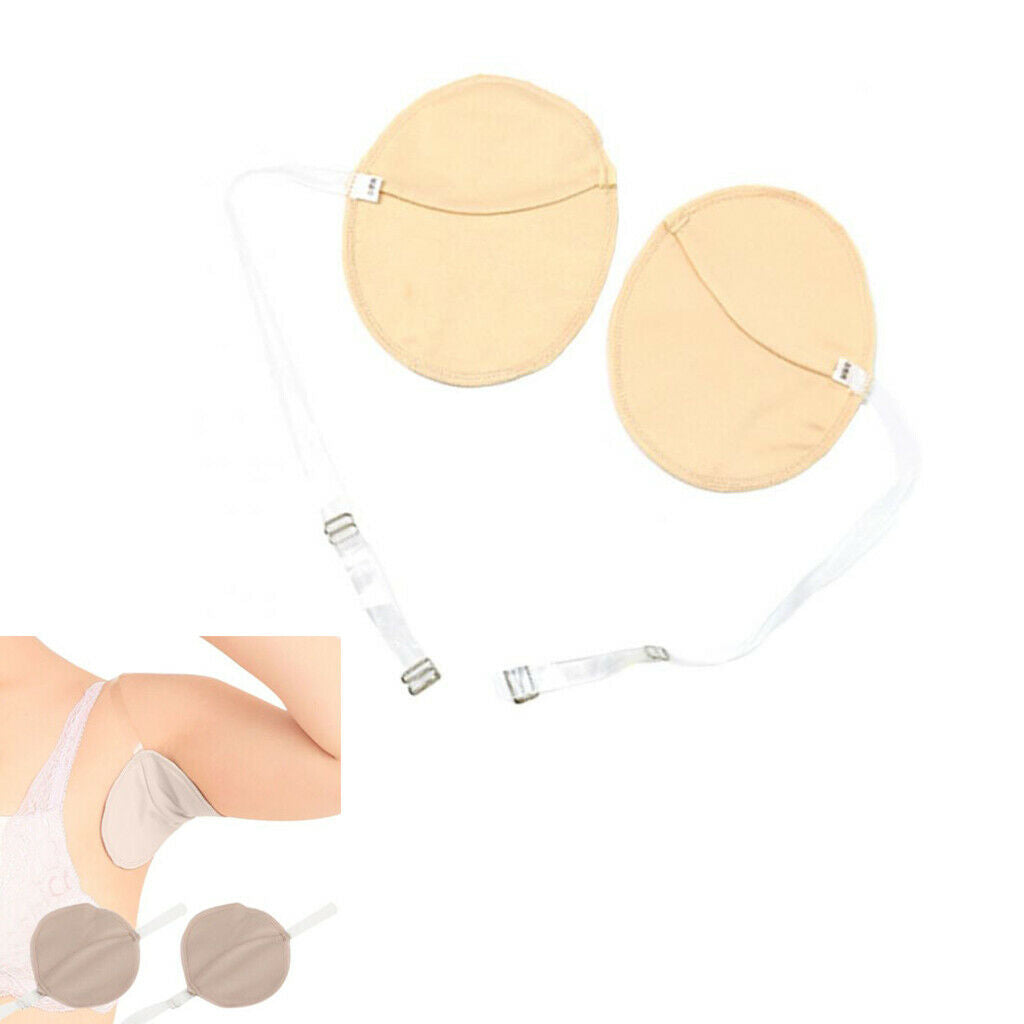 Reusable Underarm Shield Armpit Sweat Absorbing Guards with Shoulder Strap