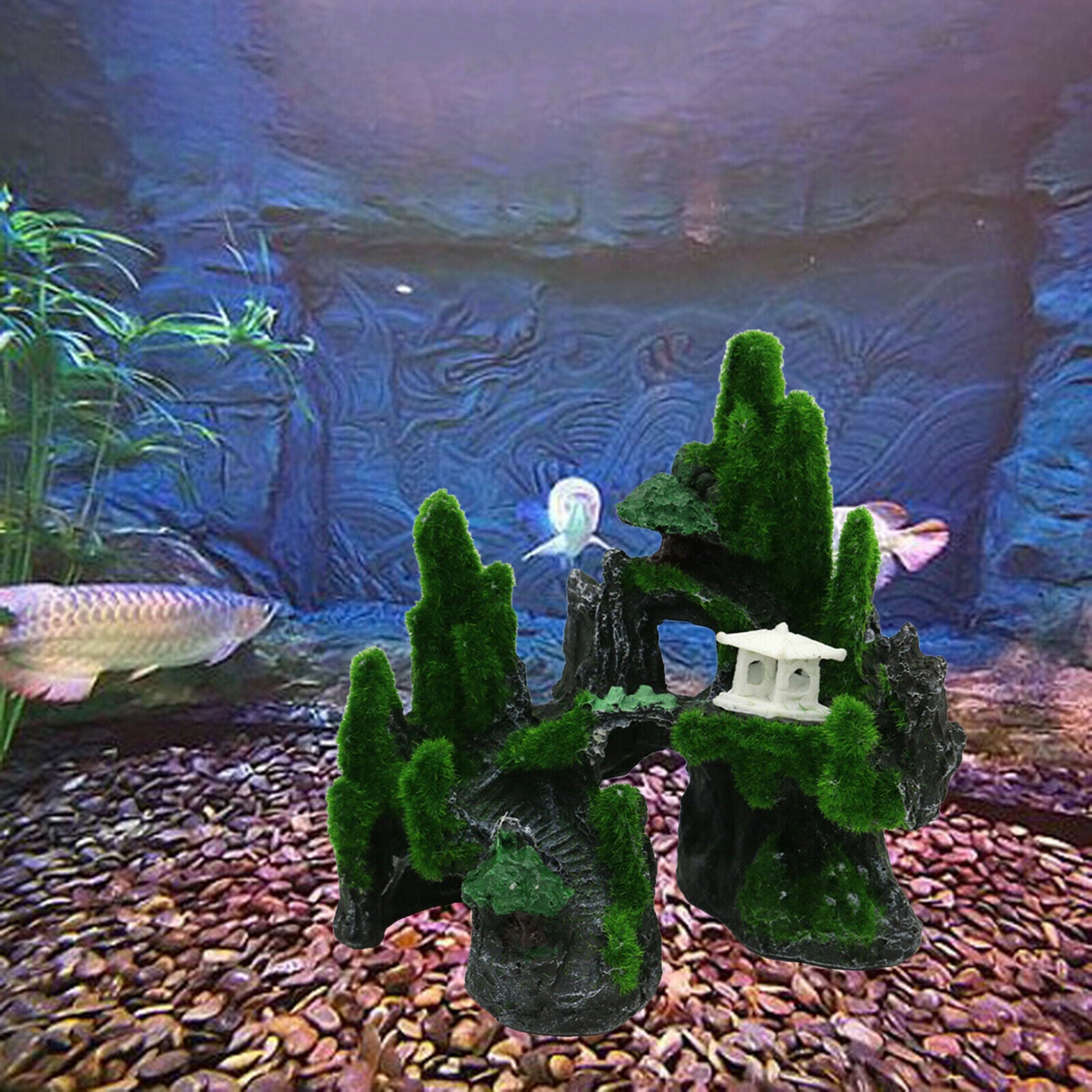 Aquarium Ornament Rockery Fish Tank Decor Artificial Reef Crafts Non-Fading