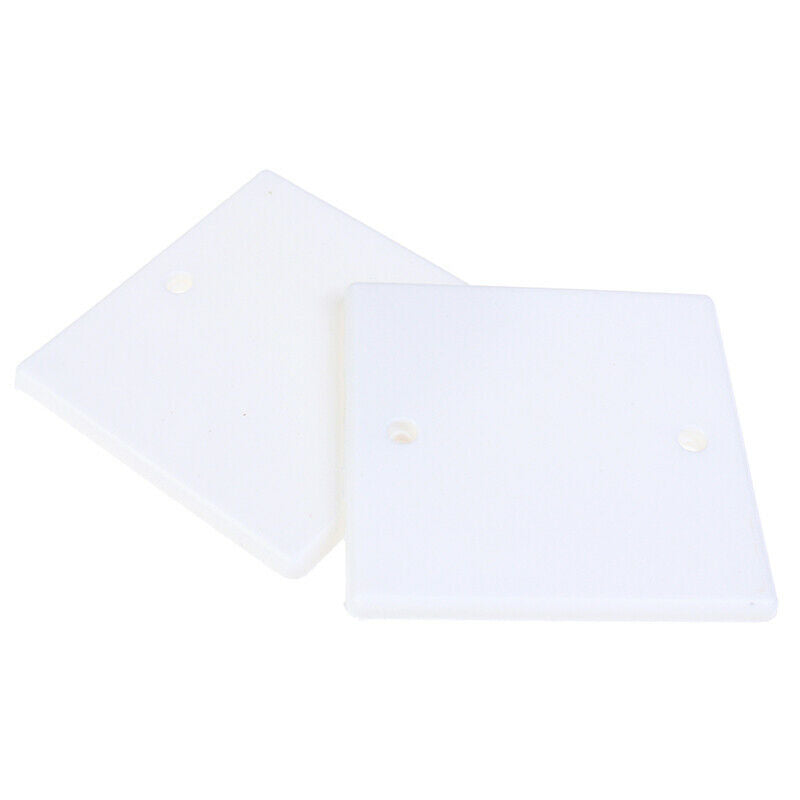 10pcs 86 Type Single Gang Blanking Plate Light Switch Wall Socket Cover WhiteDD