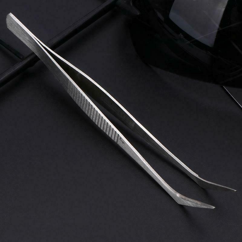 4Pcs Stainless Steel Tweezers Set For Beauty Nail Art Jewelry Making Picking Too