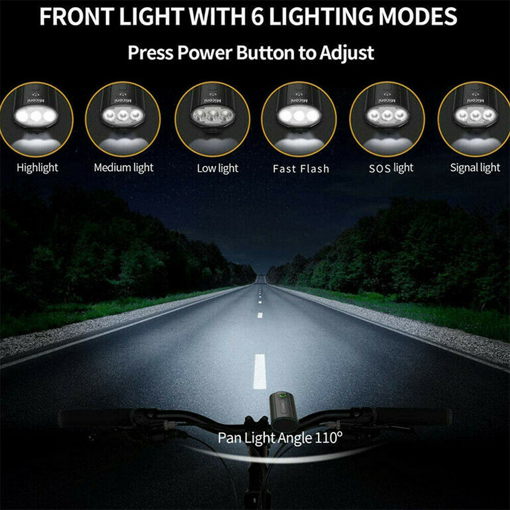 Bright LED 750 Lumens USB Rechargeable Bike Bicycle MTB Headlight Front Light