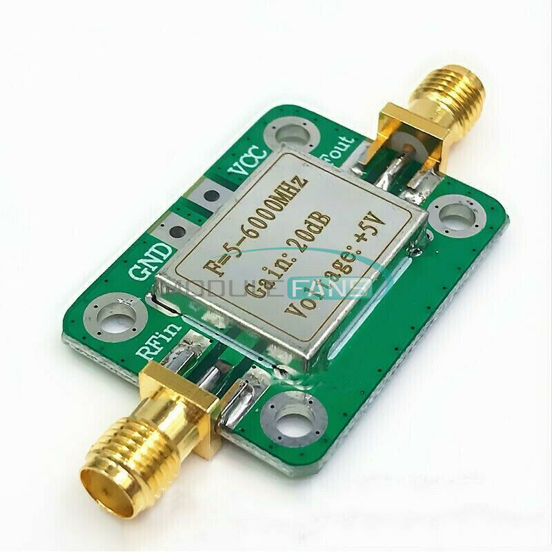 5M-6GHz RF Amplifier Ultra Wideband Gain 20dB Medium Power Amplifier Board