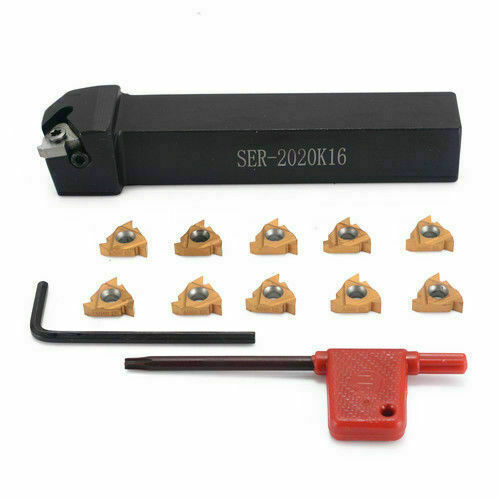 SER2020K16 Threading Lathe Turning Tool Holder+16ER AG60 BP010 Threading insert