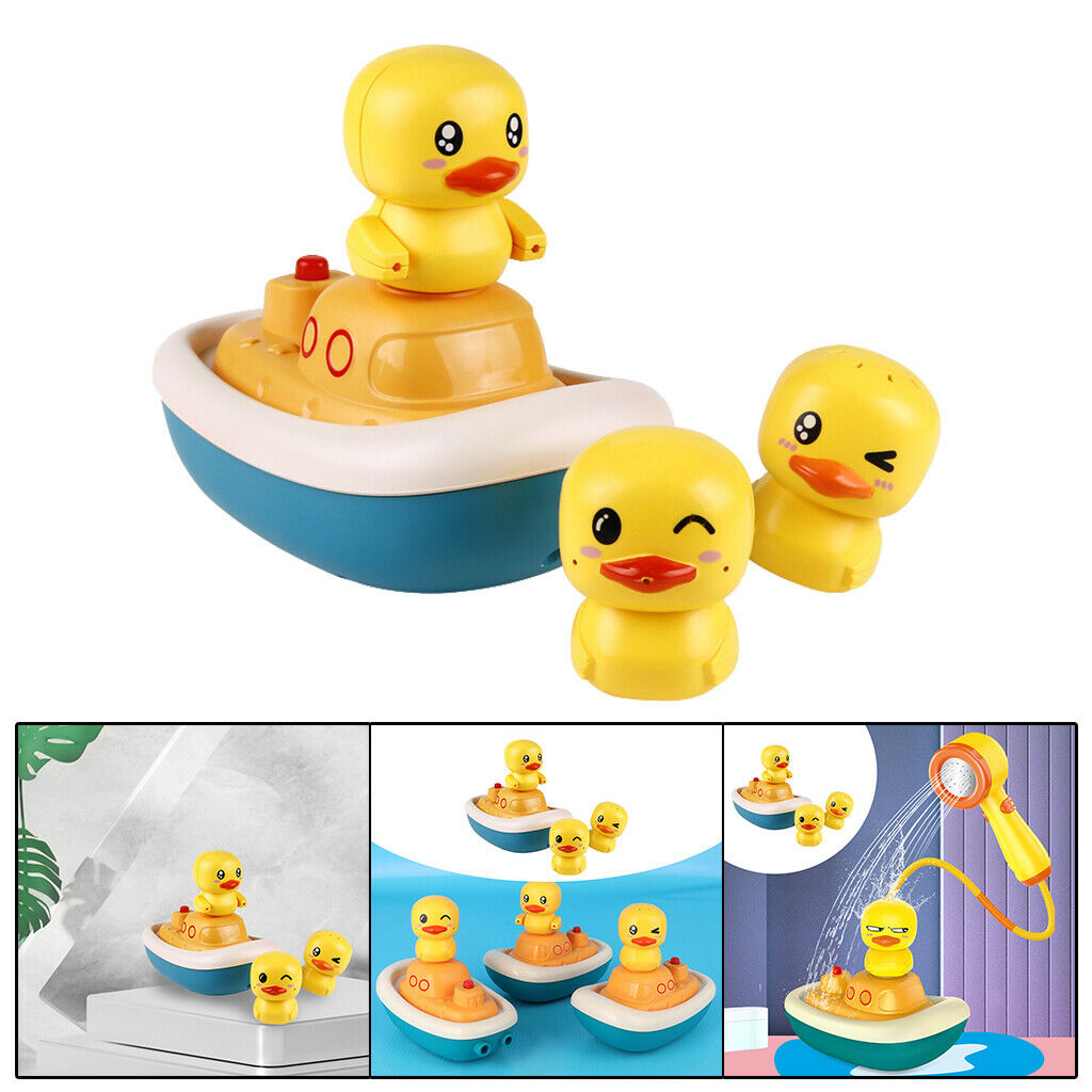 Duck Water Spray Baby Bathtub Shower Head Toys Birthday Gifts for Toddlers