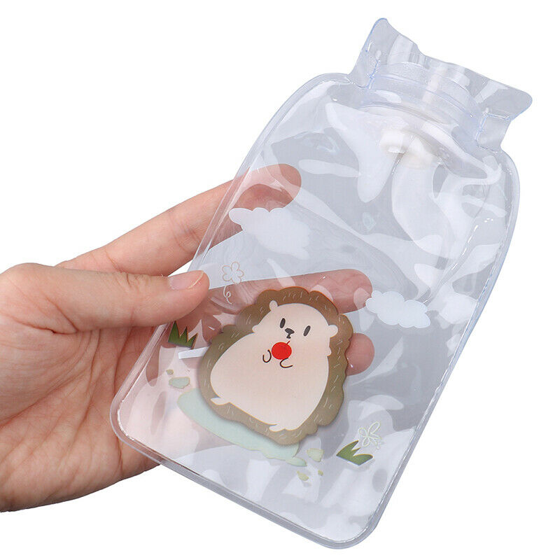Transparent Cute Mini Hot Water Cartoon Warm Bag Bottles Water Injection .l8