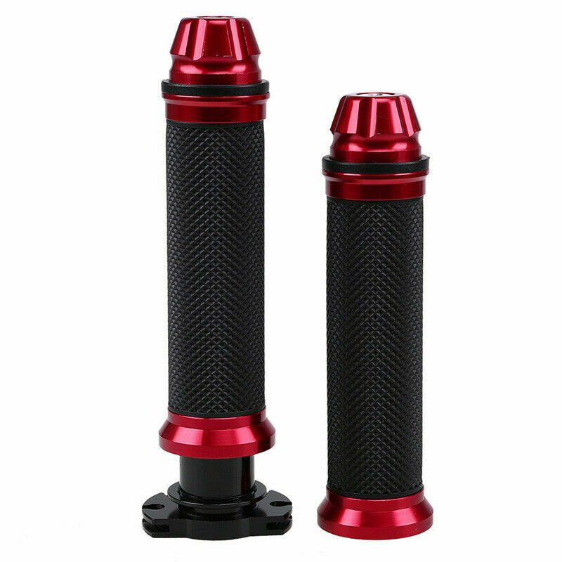 Universal 7/8" & 1â€ Hand Bar Grips twist Gas Throttle for Cafe Racer Bobber ATV