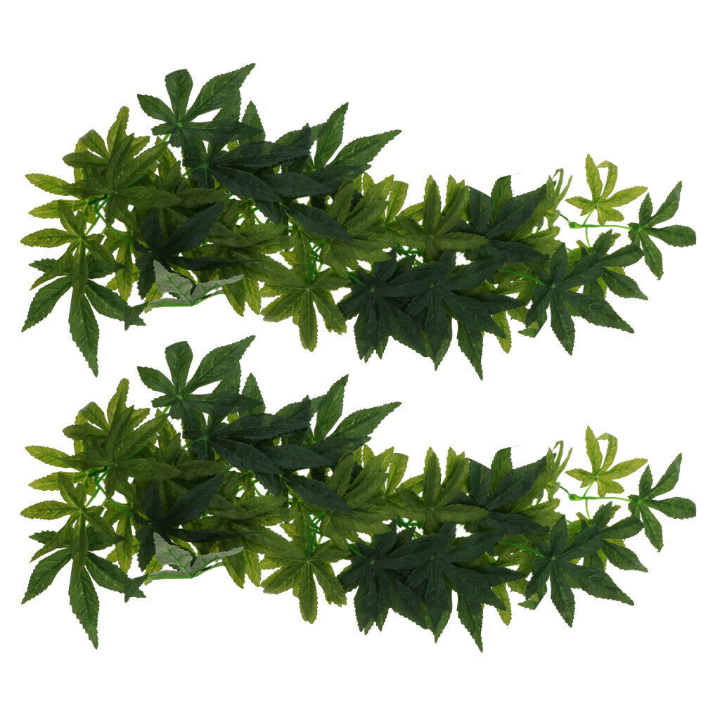 2 pcs 50CM Bendable Reptiles Vine Jungle Climber Vines Artificial Decor