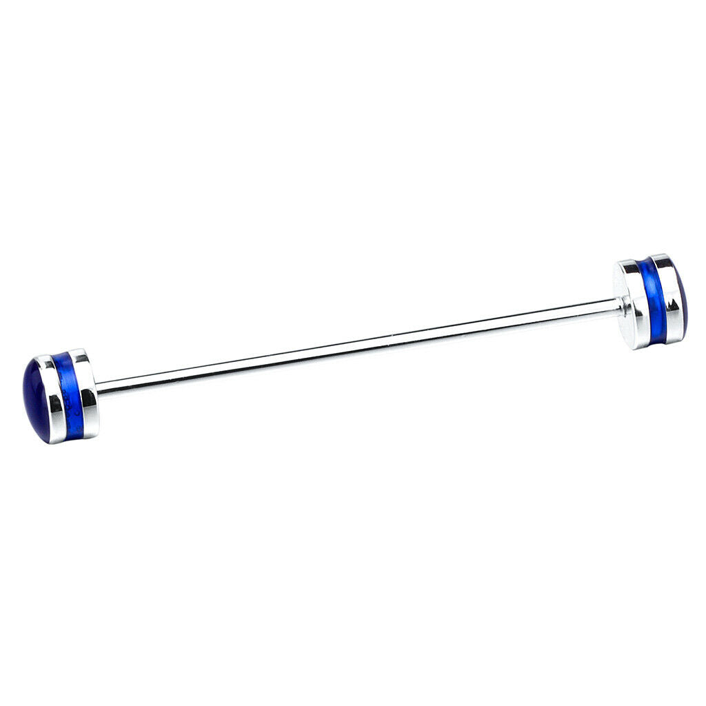 65 x 9 mm/2.6 x 0.36 inch Collar Tie Pin Lapel Stick Barbell Pin Anti-rust Brass