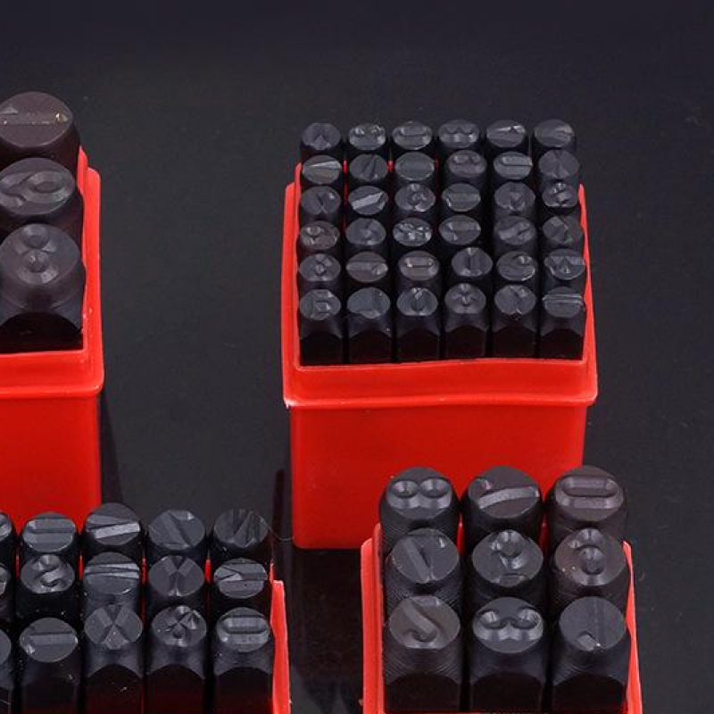 36Pc 1/8" 3Mm Letter & Number Stamp Punch Set Hardened Steel Metal