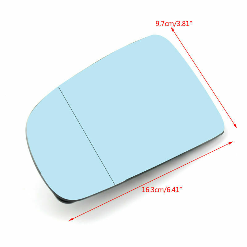Left Driver Side Rearview Mirror Glass Blue For Audi A4 B6 B7 A6 C6 2005-2008 CN