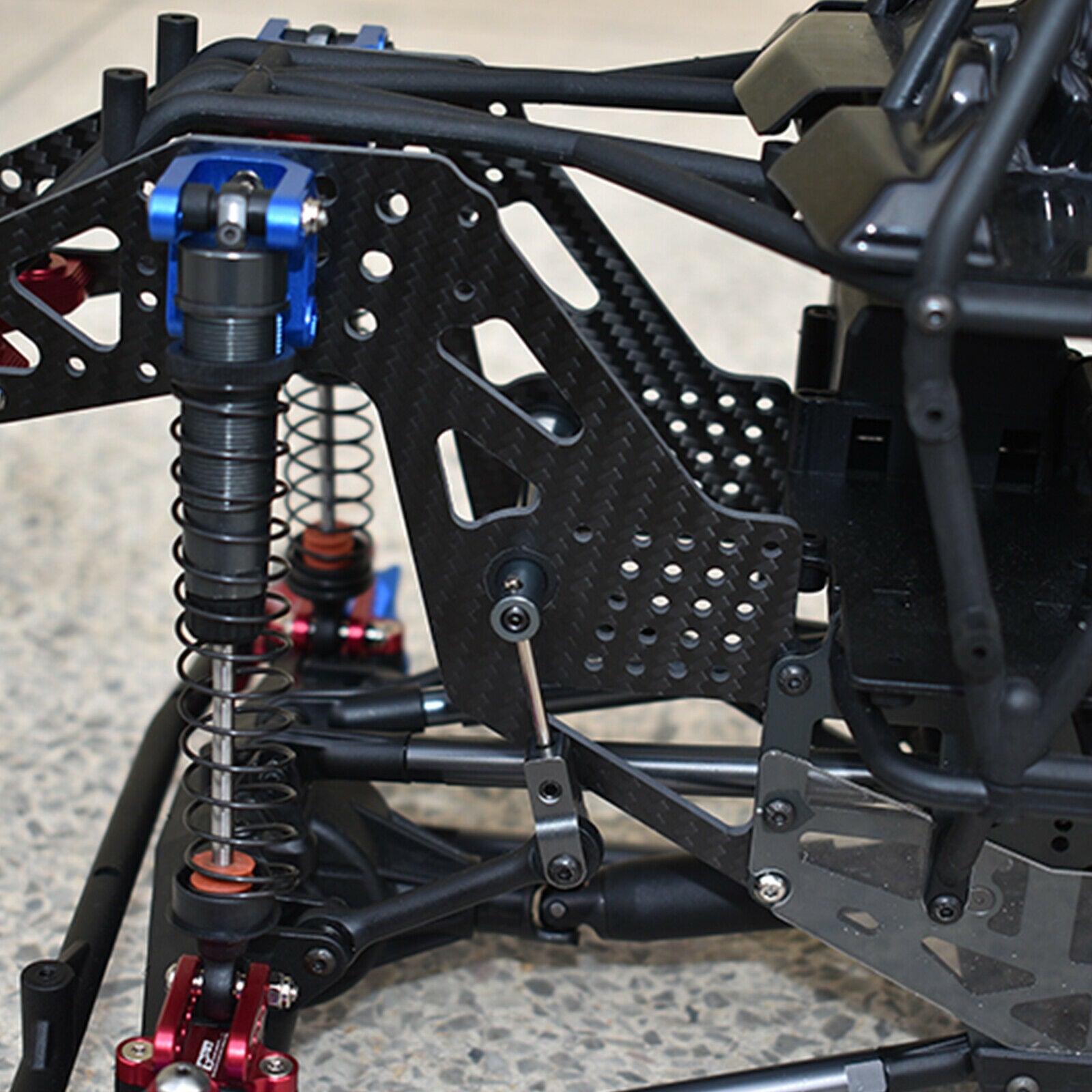 For LOSI LMT SOLID AXLE 4WD MONSTER TRUCK LOS04022 1/8 RC Car Carbon Side Panel