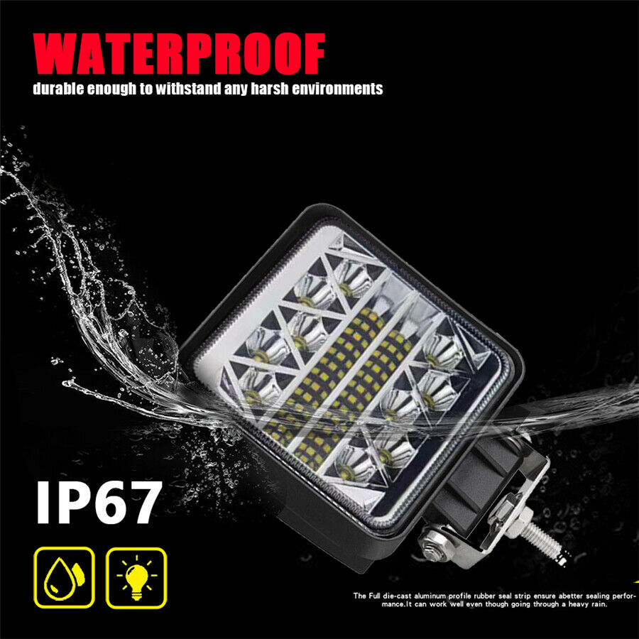 170W LED Work Light Spot & Flood Off-road Driving Fog Lamp Truck Boat  SUV