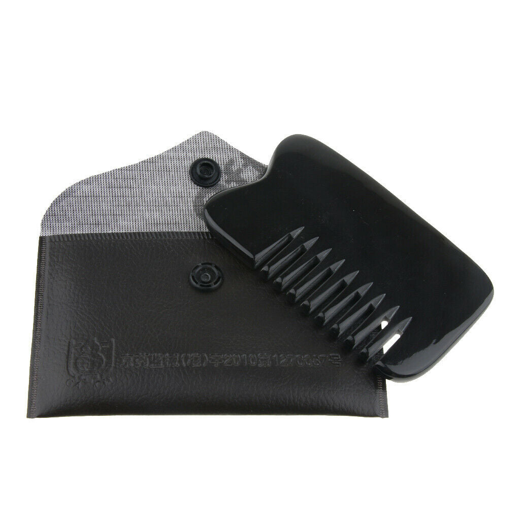 Portable Eight-Tooth Hair Comb  Guasha Scraping Tool Body Massage Comb