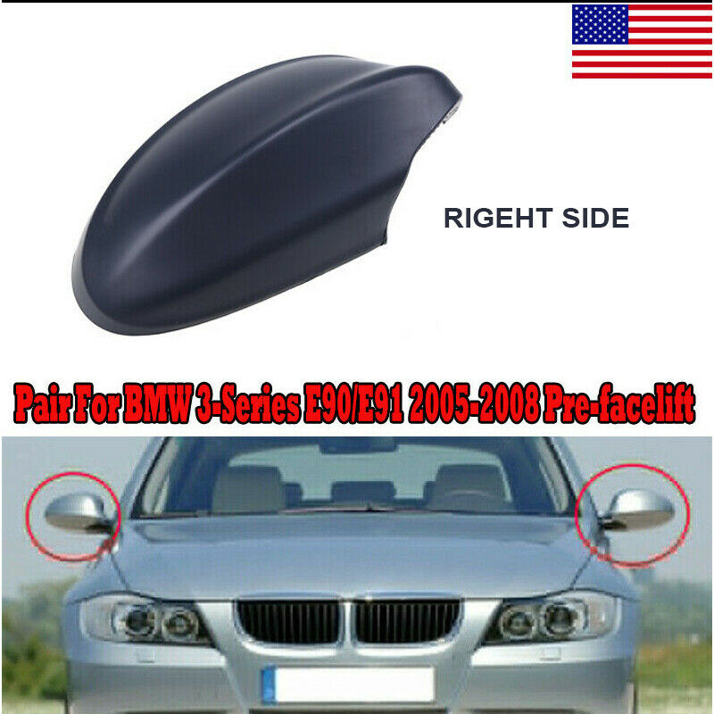 For BMW E90 E91 325i 330i 335i 2006-2008 Front Right Side Mirror Cover Cap