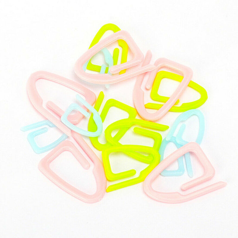 15x Multicolor Knitting Stitch Markers Locking Stitch Counter Supplies