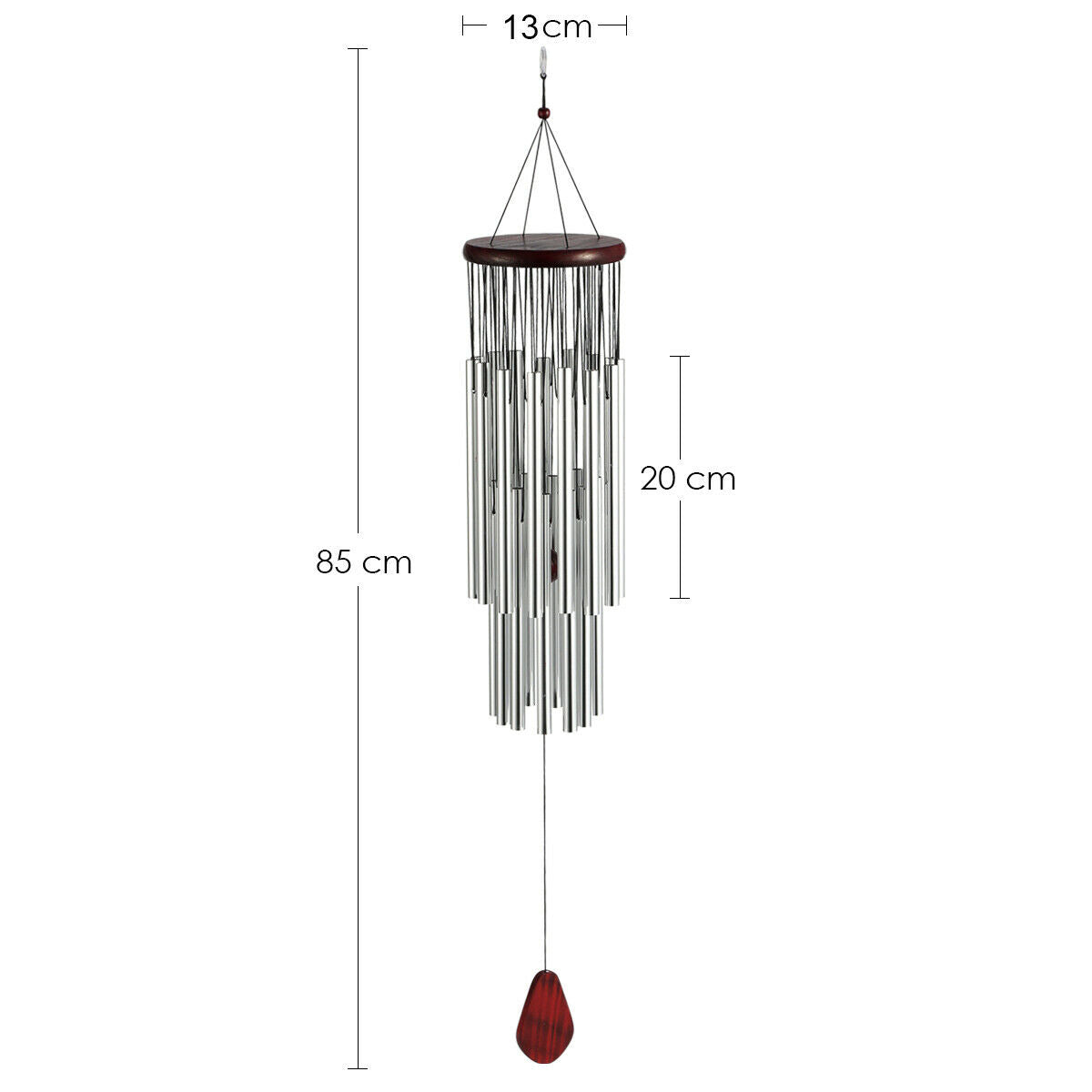 27 Tubes Wind Chimes Outdoor Garden Porch Balcony Home Decoration Ornament