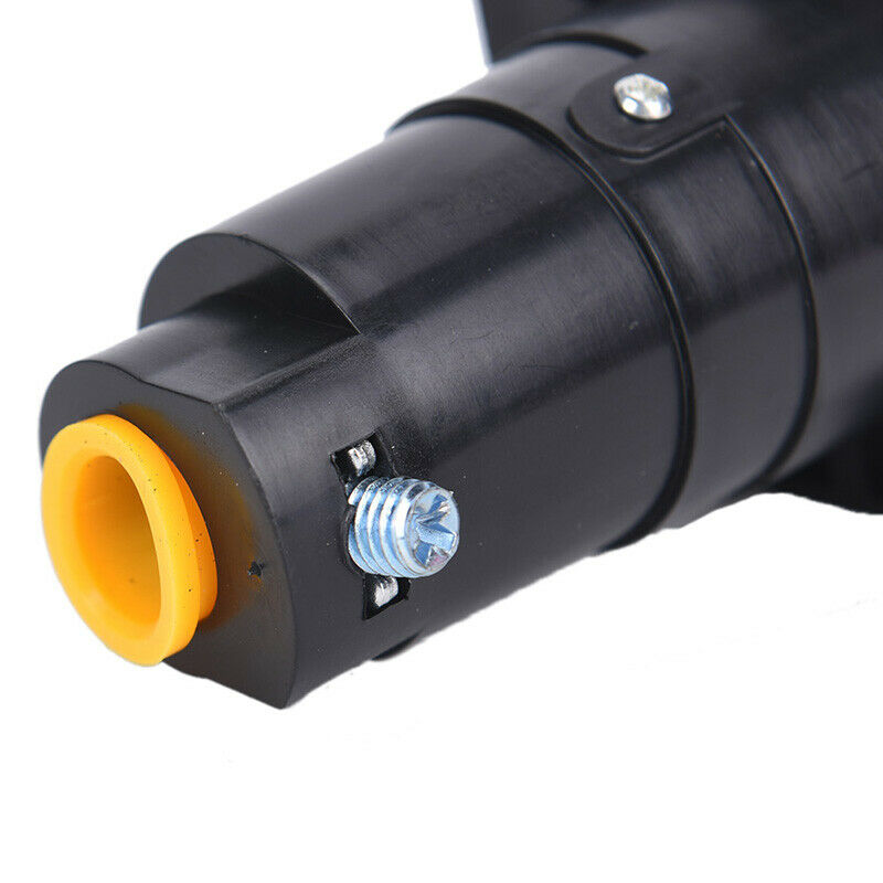 7Pin 7 Way Round Trailer Connector Male And Female RV Light Plug Adapter  HsBDD