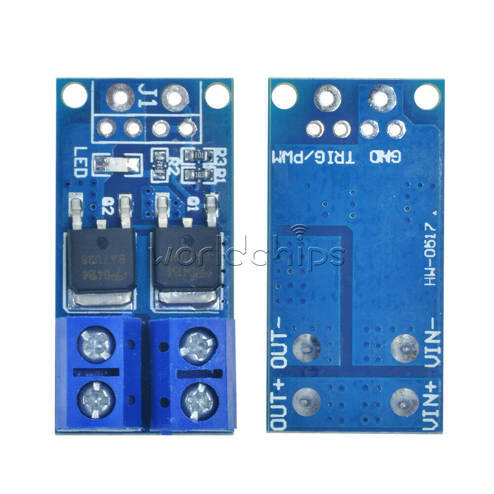 2PCS MOS FET Trigger Switch Drive Module PWM Regulator Control Panel 15A 400W