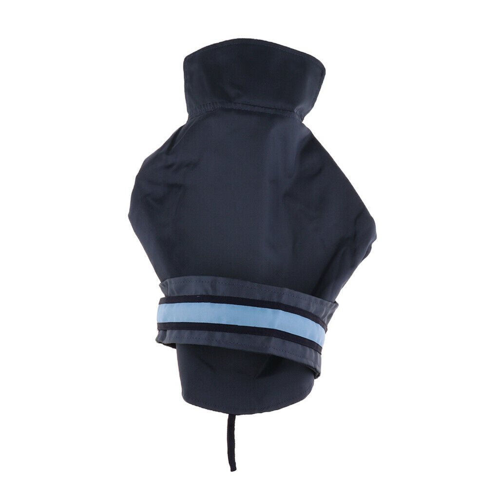 Pet Dog Waterproof Clothes with LED Luminous Strip Reflective Coat Blue S