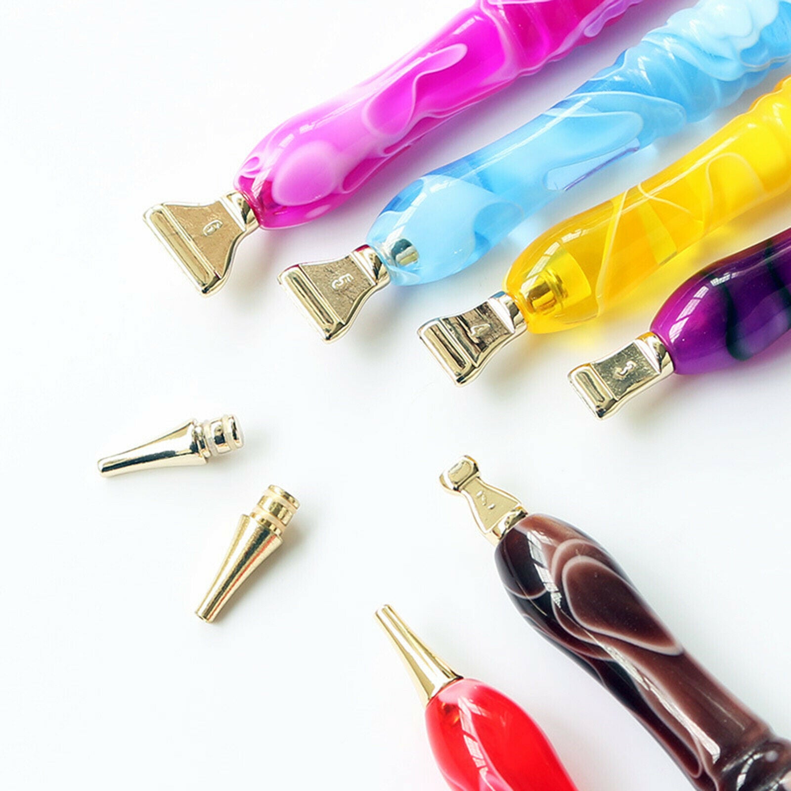 Multi Placer Kit Metal Square Drill Pen Heads for Drill Pen Tips Accessories
