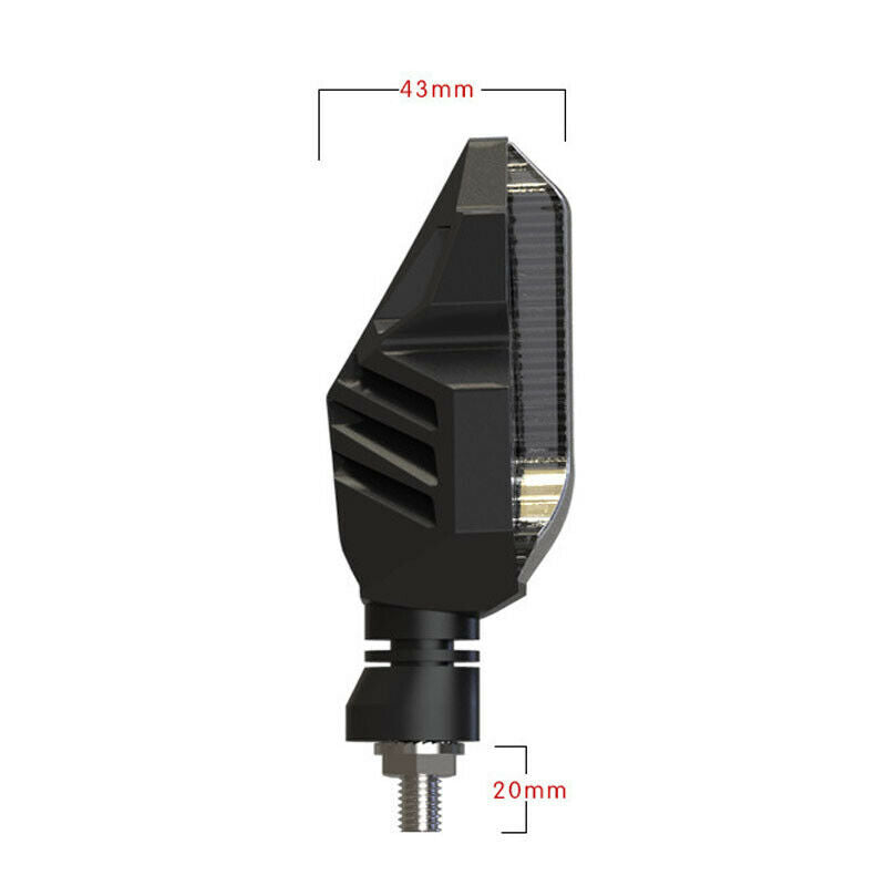 Motorcycle Bikes Modified Driving Passing Turn Signal Light Fog Lamp Universal