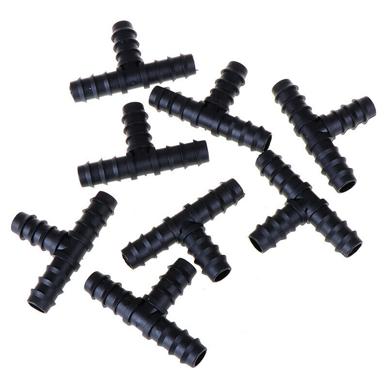 8PCS Garden hose tee water splitter 16mm connector garden irrigation barb.l8