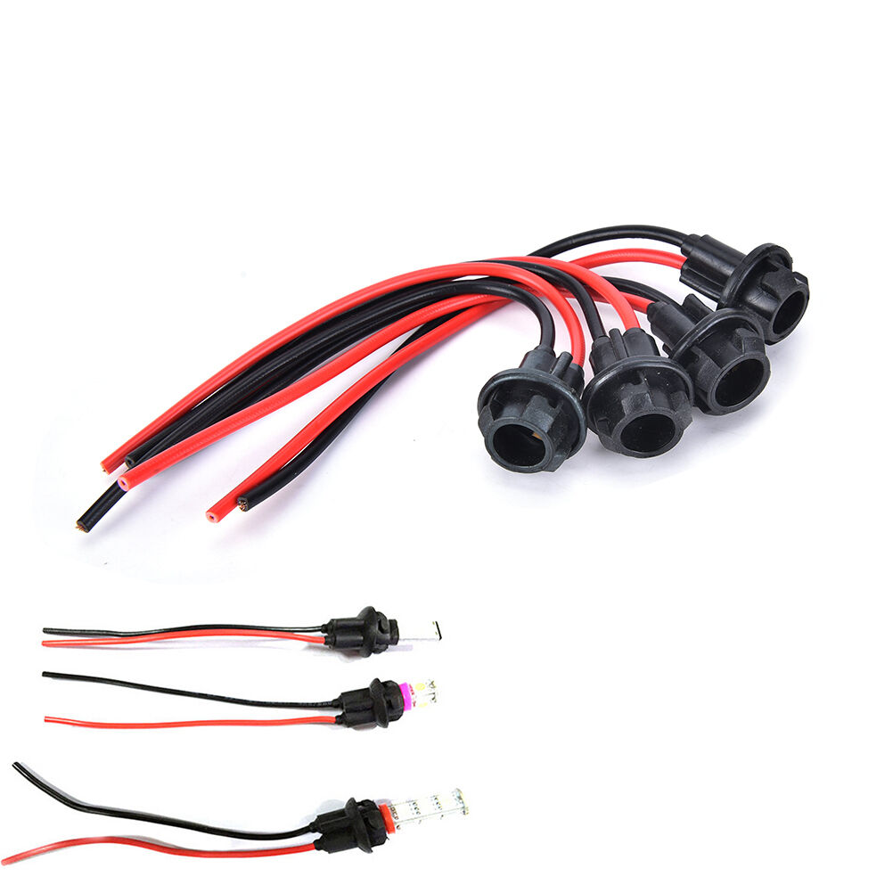 4x T10 W5W 158 501 Car Socket Extension LED Wedge Light Base Connector T .l8